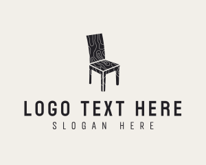 Seat - Furniture Wooden Chair logo design