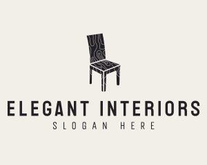 Furniture Wooden Chair logo design