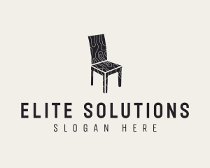 Interior - Furniture Wooden Chair logo design