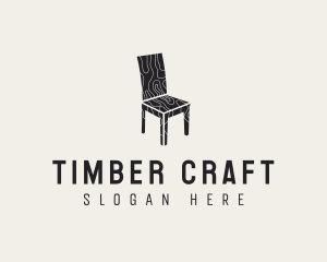Wooden - Furniture Wooden Chair logo design