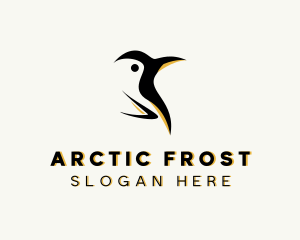 Wild Arctic Penguin logo design