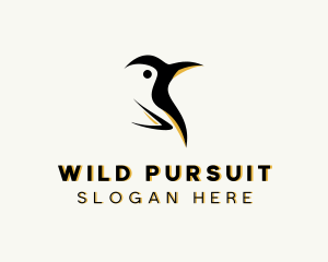 Wild Arctic Penguin logo design