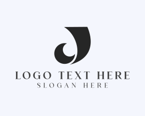Tailoring - Fashion Designer Tailoring Letter J logo design
