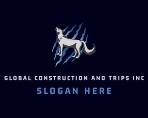 Howling Wolf Animal Logo
