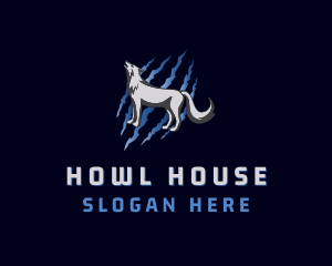Howling Wolf Animal logo design