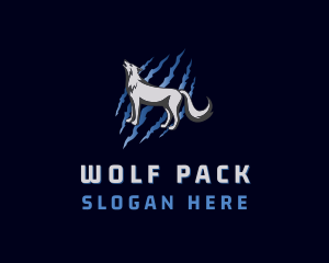 Howling Wolf Animal logo design