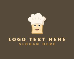 Food - Bread Chef Hat logo design