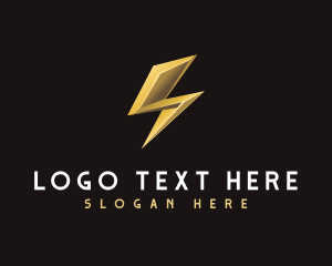 Lightning Energy Bolt logo design