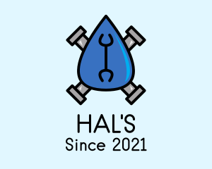 Engineering - Water Plumbing Droplet logo design