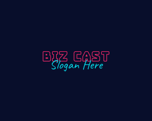Bright Neon Gaming Logo