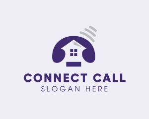 Call - Telephone Ring House logo design