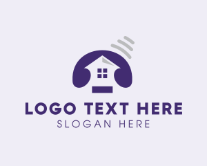Telecommunications - Telephone Ring House logo design