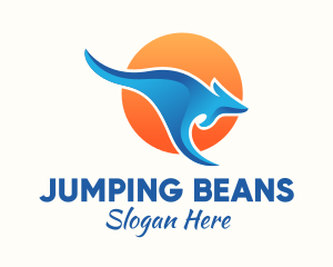 Australian Blue Kangaroo logo design