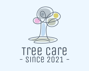 Ecology Tree Monoline logo design