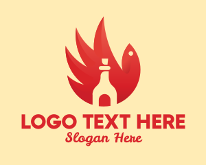 Chicken Wing Hot Sauce Logo