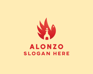 Chicken Wing Hot Sauce logo design