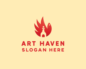 Chicken Wing Hot Sauce logo design