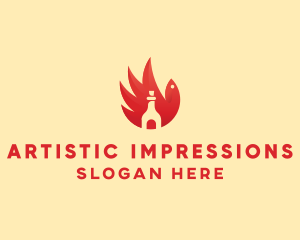 Chicken Wing Hot Sauce logo design