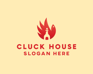 Chicken - Chicken Wing Hot Sauce logo design