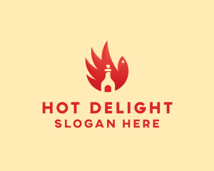 Chicken Wing Hot Sauce logo design