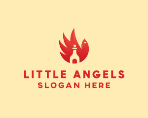 Chicken Wing Hot Sauce logo design