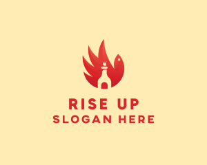 Chicken Wing Hot Sauce logo design