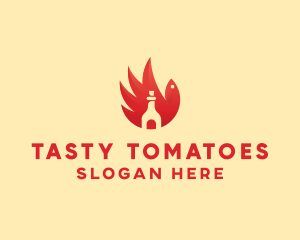 Chicken Wing Hot Sauce logo design