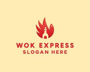 Chicken Wing Hot Sauce logo design