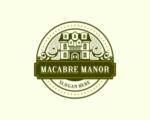 Mansion Real Estate House logo design