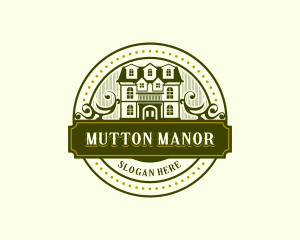 Mansion Real Estate House logo design