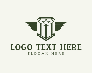 Victory - Military Armed Forces Shield logo design