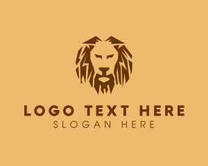 Feline - Safari Wild Lion logo design