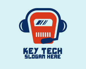 Tech Robot Talk logo design