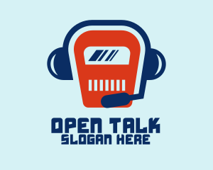 Tech Robot Talk logo design