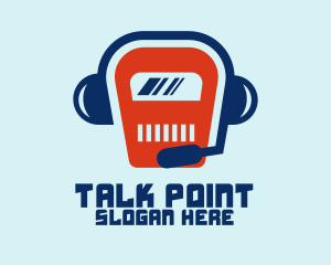 Speak - Tech Robot Talk logo design