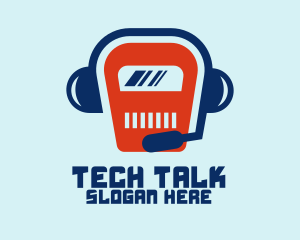 Tech Robot Talk logo design
