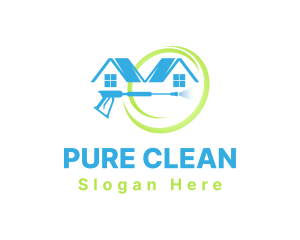 Residential Home Cleaning logo design