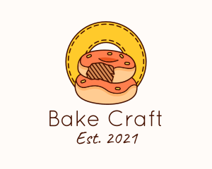 Donut Bite Patch logo design