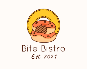 Donut Bite Patch logo design