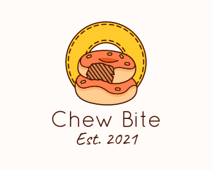 Donut Bite Patch logo design