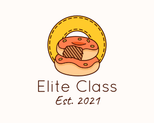 Donut Bite Patch logo design