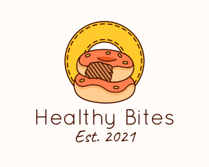 Donut Bite Patch logo design