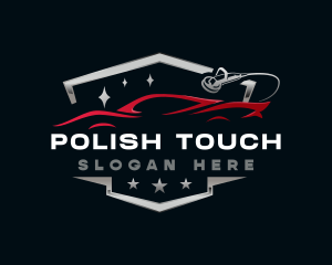 Polish - Car Polishing Detail logo design