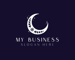 Moon - Moon Flower Boutique logo design