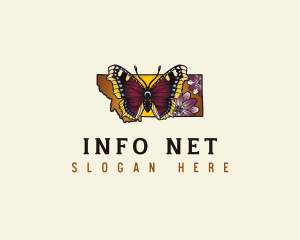 Montana Floral Butterfly Logo