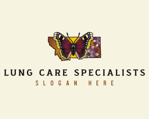 Montana Floral Butterfly Logo