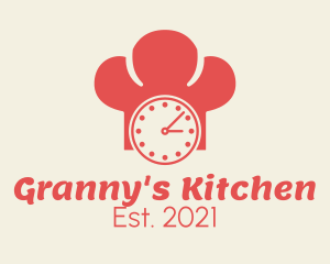 Chef Kitchen Timer logo design