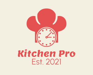 Chef Kitchen Timer logo design