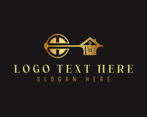 Expensive - Premium Realty Key logo design