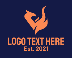 Blaze - Mythical Phoenix Creature logo design